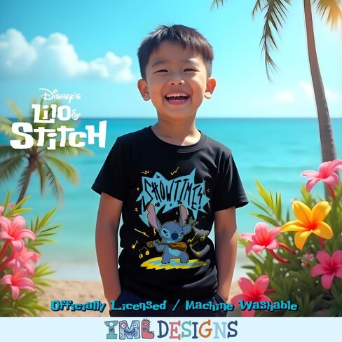 Disney Lilo & Stitch Boys 2-Pack Short Sleeve Crewneck Graphic T-Shirt Bundle, 2-Piece Set for Kids and Toddlers in Saudi Arabia