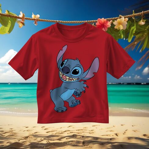 Disney Lilo & Stitch Boys 2-Pack Short Sleeve Crewneck Graphic T-Shirt Bundle, 2-Piece Set for Kids and Toddlers in Saudi Arabia
