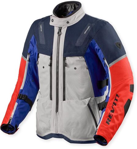 REV'IT! Men's Sand 5 H2O Adventure Touring Motorcycle Jacket (Sand/Blue - X-Large) in Kuwait