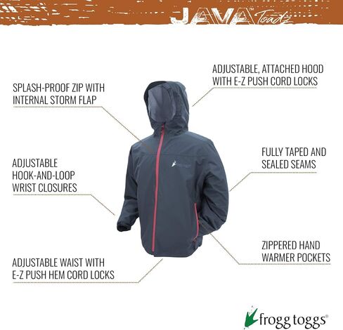 FROGG TOGGS Men's Java Toadz 2.5 Ultra Light Waterproof Breathable Rain Jacket in Saudi Arabia