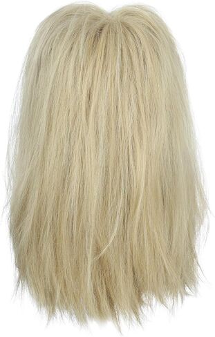 Yuehong Long Wave Blonde Mullet ثقيلة فيلم شعر مستعار عقلي مضحكة Cosplay زي الشعر ألياف الاصطناعية مقاومة للحرارة in Saudi Arabia