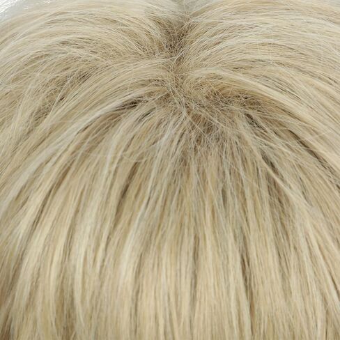 Yuehong Long Wave Blonde Mullet ثقيلة فيلم شعر مستعار عقلي مضحكة Cosplay زي الشعر ألياف الاصطناعية مقاومة للحرارة in Saudi Arabia