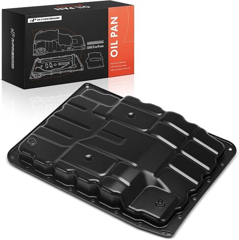 A-Premium Transmission Oil Pan with Drain Plug Compatible with Nissan Frontier, Pathfinder, TITAN, Armada, NV1500, NV2500, NV3500, 370Z & Infiniti Q50, G25, G37, QX80, Q60, M35, M37, M45, M56, QX56 in Saudi Arabia