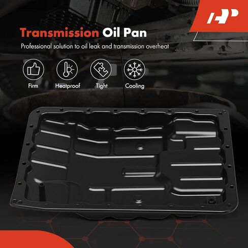 A-Premium Transmission Oil Pan with Drain Plug Compatible with Nissan Frontier, Pathfinder, TITAN, Armada, NV1500, NV2500, NV3500, 370Z & Infiniti Q50, G25, G37, QX80, Q60, M35, M37, M45, M56, QX56 in Saudi Arabia