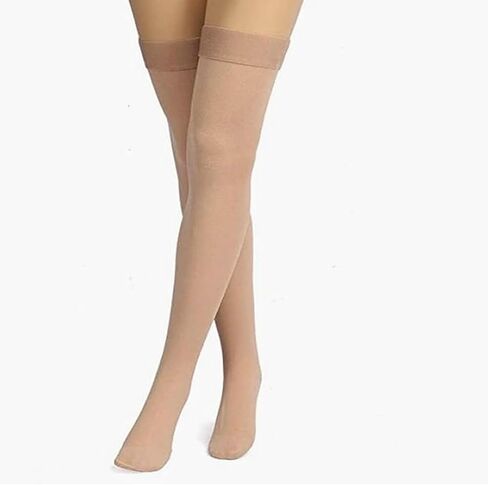 3 أزواج من الجوارب الشديدة للنساء - تخزين حجم الجلد والأسود مع أصابع القدم المعززة in Kuwait