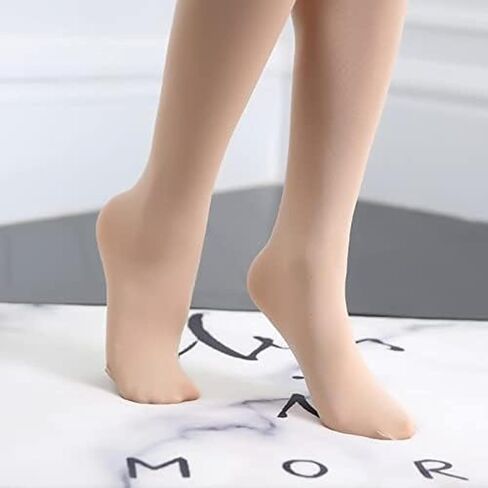 3 أزواج من الجوارب الشديدة للنساء - تخزين حجم الجلد والأسود مع أصابع القدم المعززة in Kuwait