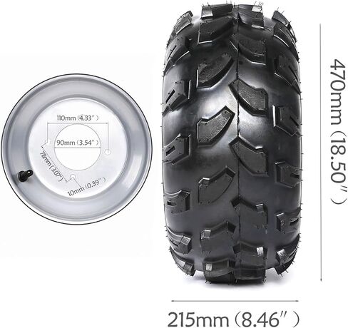 إطارات ATV Go Kart و RIMS 18x9.50-8 بوصة من الإطارات العربة الجولف التي لا لبس فيها 4x 110mm Go Kart عربات التي تجرها العربات التي تجرها عربات العربات العربات العربات العربات العربات العربات العربات العربات العربات العربات العربات المائية الرباعية وعجلات  in Saudi Arabia