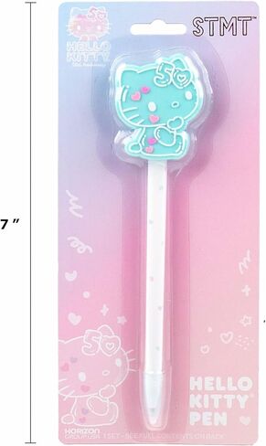 Hello Kitty 50th Anniversary Pink Novelty Pen by STMT, Limited Edition Hello Kitty Pen, Cute School Supplies, Exclusive Sanrio Accessories, Kawaii Stationery, Sanrio Pens, Hello Kitty Merch in Saudi Arabia