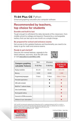 Ti-84 Plus Ce Python Graphing Plus Plus ، Iris/Purple in Kuwait