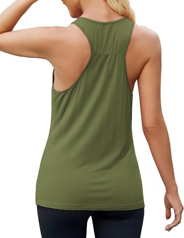 قمم تجريب Mippo للنساء Racerback Athletic Tank Tops Yoga قمصان اليوغا بلا أكمام in Kuwait