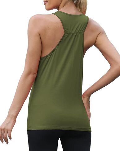 قمم تجريب Mippo للنساء Racerback Athletic Tank Tops Yoga قمصان اليوغا بلا أكمام in Kuwait