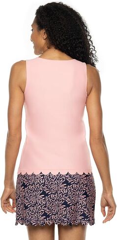 Coolibar UPF 50+ Women's Acropora Scallop Swim Tank - Sun Protective in Kuwait