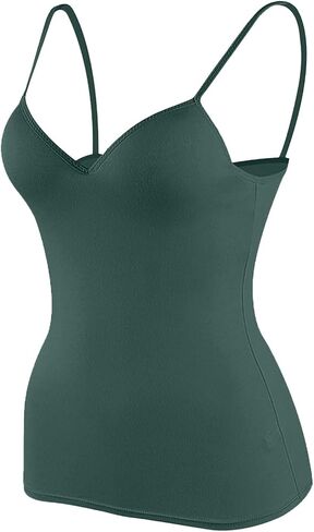 Tank Tops with Built in Bra for Women 2025 Sports Cute Padded Cami Shirts Summer Yoga Workout Camisoles Sleeveless Undershirt in Saudi Arabia