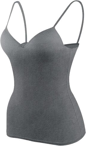 Tank Tops with Built in Bra for Women 2025 Sports Cute Padded Cami Shirts Summer Yoga Workout Camisoles Sleeveless Undershirt in Saudi Arabia