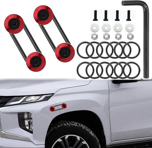 12Pcs Car Bumper Quick Release Kit ，Front and Rear Bumper Clips，Ultimate Fastening Solution for Quick Bumper Release. for Front and Rear Bumpers、Trunks、Fenders、Hatches、Hoods (Black) in Kuwait