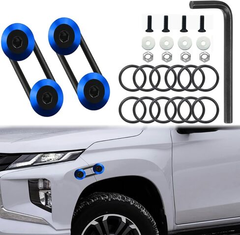12PCS CAR PUMPER KIT QUIPPER KIT ， مقاطع المصد الأمامية والخلفية ， حل التثبيت النهائي لإطلاق الصدمات السريع. للمصدات الأمامية والخلفية 、 جذوع 、 المصدات 、 الفقس 、 أغطية (أسود) in Kuwait
