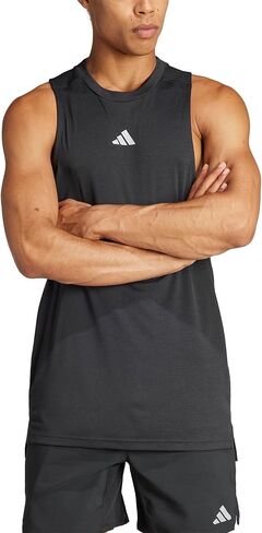 Adidas Mens عالي الكثافة تمرين 3 مخطوطات Tankt-Shirt in Saudi Arabia