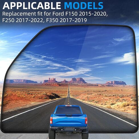 استبدال المرآة الجانبية للسائق لفورد F150 2015-2020 ، F250 2017-2022 ، F350 2017-2019-زجاج المرآة اليسرى ، مرايا الرؤية الخلفية مع بقعة مدفأة وعمى الطاقة in Kuwait