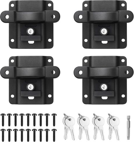 4pcs Tie Down Down Mancors Fit for 2015-2024 2025 Ford F-150 2017-2024 2025 Ford F250 F350 Super Duty & Ford Raptor Truck Bed Tie Downloy لاستبدال السيارات لملحقات Automotive Tie Downs in Kuwait