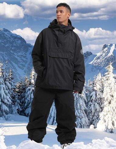 Mens Snowboard Jacket Ski Pullover Coat Warm Waterproof Windproof Men Snowboarding Jacket Winter Sports in Saudi Arabia