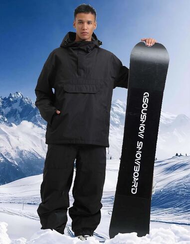 Mens Snowboard Jacket Ski Pullover Coat Warm Waterproof Windproof Men Snowboarding Jacket Winter Sports in Saudi Arabia