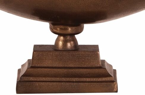 Howard Elliott Collection Howard Elliot Medium, Seascape Natural Oblong Bronze Footed Bowl with Gold Luster in Saudi Arabia