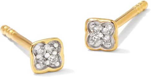 Kendra Scott Tiny Dira White Diamond Stud أقراط in Kuwait