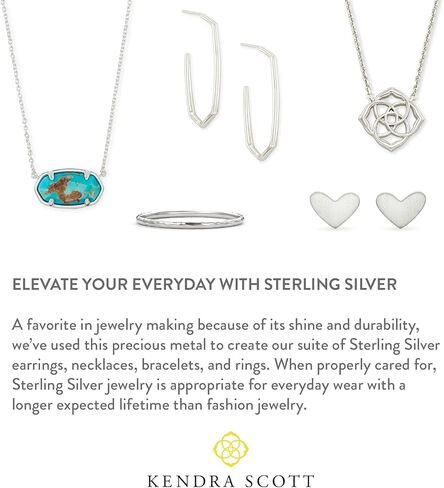 Kendra Scott Tiny Dira White Diamond Stud أقراط in Saudi Arabia