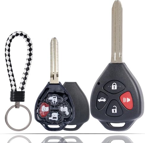 MechanMagic Key Fob Shell Case Compatible with Toyota Camry Corolla Venza Avalon 2007 2008 2009 2010 2011 2012 2013 Keyless Entry Remote Control Key Pad Cover HYQ12BBY GQ4-29T in Saudi Arabia