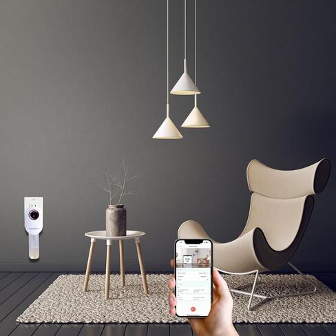 S910 Smart Scent Diffuser - Modern Design, Shiny Acrylic Material, LED Light, Cold Air Diffusion, Bluetooth App Controlled, Touch Screen (White with Rose Gold Ring) in Saudi Arabia