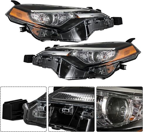 2PCS Driver and Passenger Side Headlamp Assembly Replacement for Toyota Corolla L/LE/LE Eco 2017-2019 Headlights in Saudi Arabia