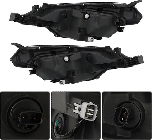 2PCS Driver and Passenger Side Headlamp Assembly Replacement for Toyota Corolla L/LE/LE Eco 2017-2019 Headlights in Saudi Arabia