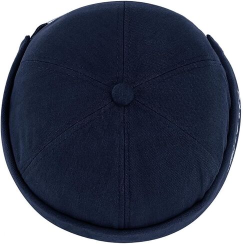 Men's Docker Cap Rolled Cuff Retro Beanie Brimless Hats for Men Adjustable Flip Sailor Skullcap in Saudi Arabia