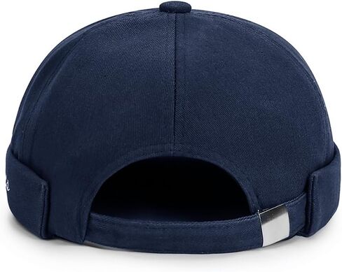 Men's Docker Cap Rolled Cuff Retro Beanie Brimless Hats for Men Adjustable Flip Sailor Skullcap in Saudi Arabia