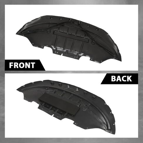 Allgood Front Engine Splash Shield Black PP متوافق مع Ford Mustang EcoBoost GT Premium V6 2015-2017 FR3Z17626B ، FO1228144 in Kuwait