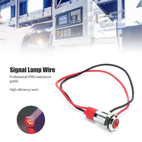 8 مم على مفتاح زر الضغط على إيقاف تشغيل تسخير الأسلاك وضوء مؤشر LED ، IP66 Marine Metal Switch for Boats Cars Truck in Kuwait