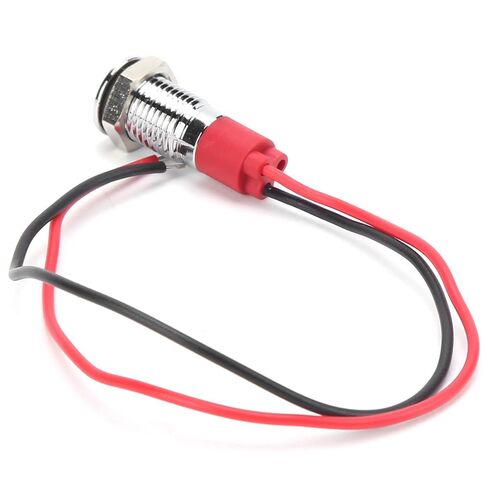 8 مم على مفتاح زر الضغط على إيقاف تشغيل تسخير الأسلاك وضوء مؤشر LED ، IP66 Marine Metal Switch for Boats Cars Truck in Kuwait