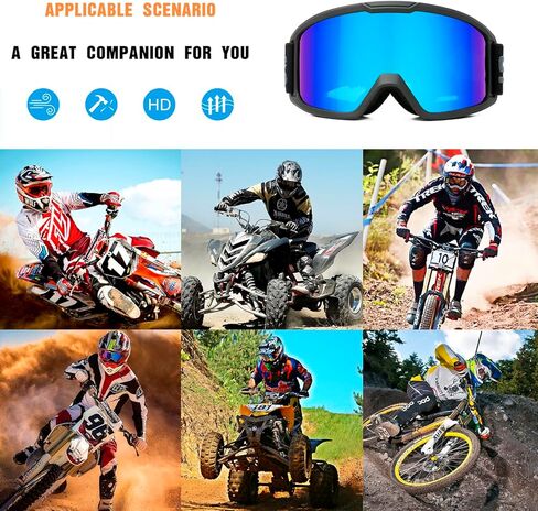 دراجة Dirt دراجة ATV واق من نظارات الدراجات النارية للرجال للنساء الشباب ، UV400 حماية MX OTG OFTROAD RIDING GOGGLES in Kuwait