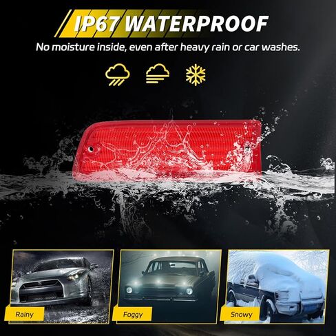 عدسة مصباح مصباح خلفي متوافق مع Chevy Chevelle 1964 ، [DOT Certified] [IP67 مقاوم للماء] عدسة ضوء عاكس المصد الخلفي [لا مصابيح] ، 2 أجهزة كمبيوتر ، عدسة مدخنة in Kuwait