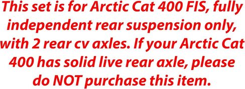DTA 2 الصدمات الأمامية الجديدة لفائف الربيع المتوافقة مع 2002-2008 ARCTIC CAT 400 FIS TBX. مع تعليق خلفي مستقل بالكامل فقط in Saudi Arabia