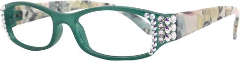 Rosie Bling Reading Glasses W Women W (Aurora Borealis) بلورات أوروبية حقيقية (Black) NY Fifth Avenue (+2.25) in Saudi Arabia