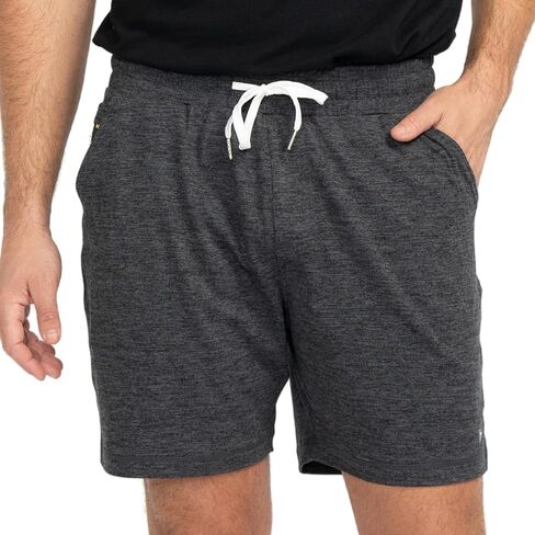 شورتات الصالة الرياضية الأطلس وألواح العظم الحزمة - كبيرة [رمادية داكنة قصيرة ، أبيض] in Kuwait