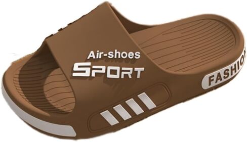 Shower slipper Men's Slippers For Summer Home Wear Large Size Non-slip Sports Thick-soled Outdoor ls-black-44-45 in Saudi Arabia