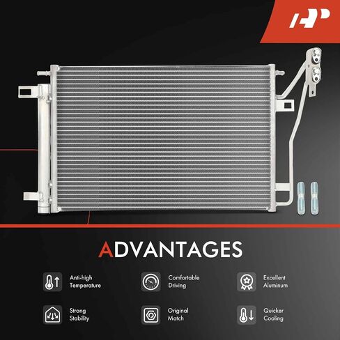A-Premium Air Conditioning A/C Condenser Compatible with Ford Fusion 2006-2012 & Mercury Milan 2006-2009 & Lincoln MKZ 2007-2012, Zephyr 2006, 2.3L 3.0L 3.5L in Saudi Arabia