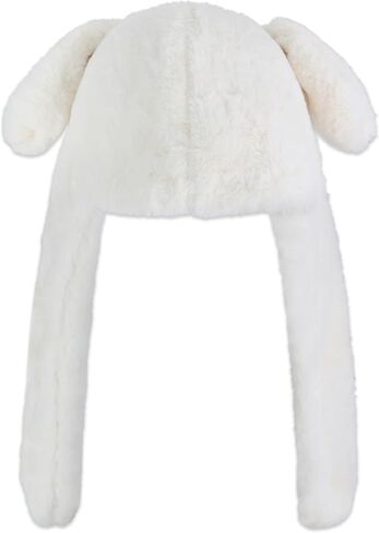 Anime Pochacco Ear Moving Jumping Hat Fluffy Beanie Cap Soft Warm Winter Head Wear Cute Hats for Women Black and White in Saudi Arabia