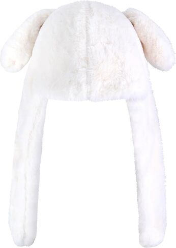 أنيمي Pochacco الأذن تتحرك القفز قبعة رقيق قبعة صغيرة لينة الدافئة الشتاء رئيس ارتداء القبعات لطيف للنساء أبيض وأسود in Kuwait