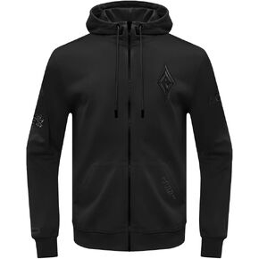 Mens WNBA Classic Triple Black Full Zip Hoodie in Kuwait