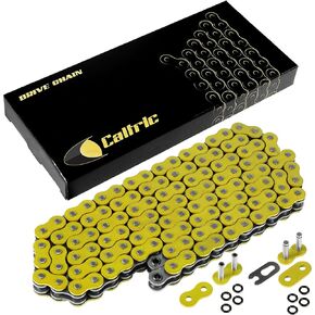 Caltric Yellow 530-Pitch 120-Links O-Ring Drive Chain Compatible with ATV/UTV/Quad/Side X Side/Motorcycle/Dirtbike/with Rivet and Clip on Master Links in Saudi Arabia