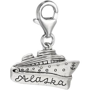 Sexy Sparkles Cruise Ship Clip On For Bracelet Charm Pendant for European Charm Jewelry with Lobster Clasp in Saudi Arabia