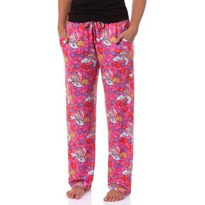 Spongebob Squarepants Pajama Pants Women's Sandy Cheeks and Flowers Sleep Lounge Bottoms for Adults in Saudi Arabia